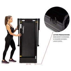 Bieżnia elektryczna z biurkiem LOOP12 (2 CZĘŚCI) HMS Multi czarny