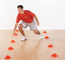 Stożki treningowe talerzyki | Zestaw 50 szt. na stojaku – Legend Sport