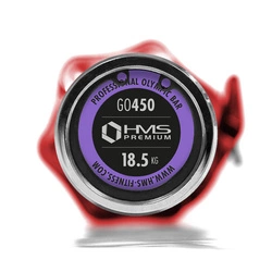 Gryf olimpijski 220 CM HMS z zaciskami LOCK JAW BLACK GO450