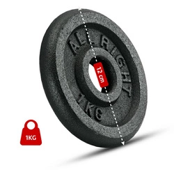 OBCIĄŻENIE ALLRIGHT CZARNE 1kg