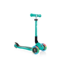 Hulajnoga 3-kołowa Globber Junior Foldable Lights / Emerald Green 437-107
