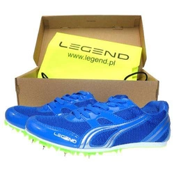Niebieskie buty lekkoatletyczne z kolcami do biegów i skoków na bieżni Legend 38