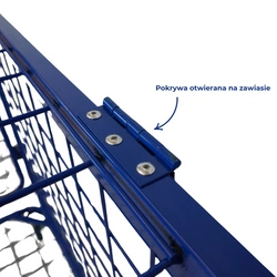 Wózek na piłki z profilu metalowego i kratownicy – Legend Sport