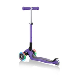Hulajnoga 3-kołowa Globber Junior Foldable Lights / Violet 437-103