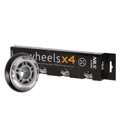 Kółka Nils Extreme PU 72x24 82A Czarne (4 szt.)