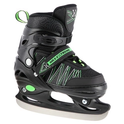 Łyżworolki z wym. pł. hokejową NH11912 A 2w1 black/green rozm. M(35-38) NILS EXTREME