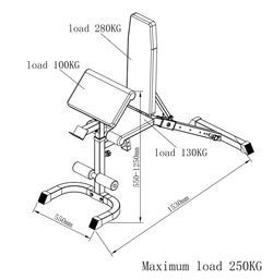 Ławka regulowana modlitewnik curl biała
