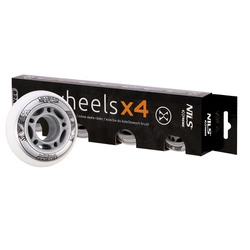 Kółka Nils Extreme PU 64x24 82A Białe (4 szt.)