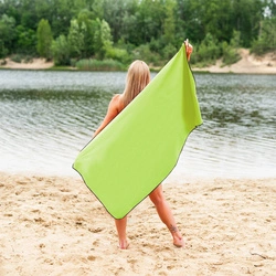 NCR11 green-black ręcznik z mikrofibry 140x70 cm NILS CAMP