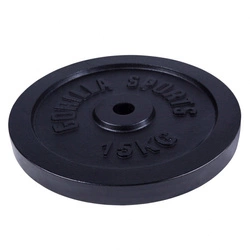 Obciążenie żeliwne 15kg, czarne