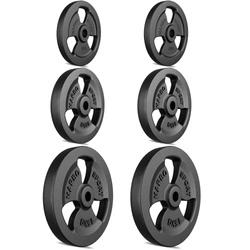 Zestaw obciążeń żeliwnych kierownica 60 kg / 2 x 15 kg + 2 x 10 kg + 2 x 5 kg - Marbo Sport