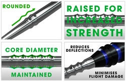 Końcówki steeltip Harrows SABRE MACHINED silver