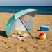 NC17114 PARASOL/PARAWAN PLAŻOWY 2W1 XXL 240 CM ZIELONY NILS