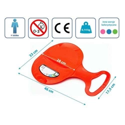 Ślizg Plastikowy Apple Czerwony