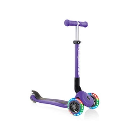 Hulajnoga 3-kołowa Globber Junior Foldable Lights / Violet 437-103