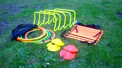 Stożki treningowe talerzyki | Zestaw 50 szt. na stojaku – Legend Sport