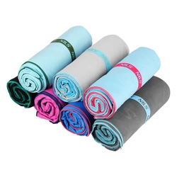 Ręcznik z mikrofibry 200x90 cm Nils Camp NCR13 jasnoniebieski