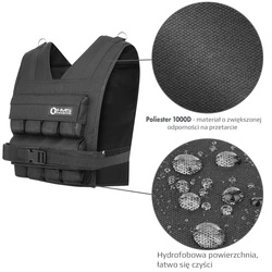 Kamizelka treningowa KTO16 z obciążeniem 16 kg HMS