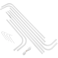 Bramka do piłki nożnej Enero z siatką 182x122x61cm biała