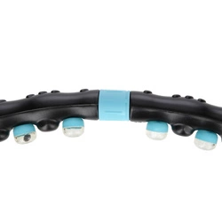Hula Hop masujący z magnesami HMS HHP006 Black-Blue 98CM