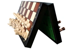 Szachy drewniane Turniejowe 3 – Magnetyczne Wypalane