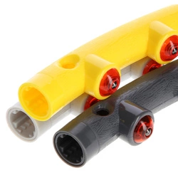 Hula hop masujący z magnesami HMS HHP005 85CM Grey-Yellow