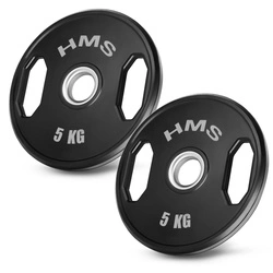 TOG05 2 x 5 KG TALERZ OLIMPIJSKI OGUMOWANY 2 x 5 KG HMS