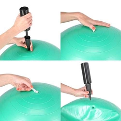 Piłka gimnastyczna HMS YB01 55CM Czarna