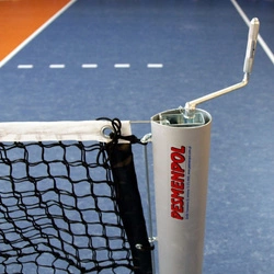 Profesjonalne aluminiowe słupki do tenisa ziemnego, profil 116x76 mm