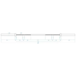 Gryf olimpijski z zaciskami Lock Jaw HMS Premium GO900 220 CM Black