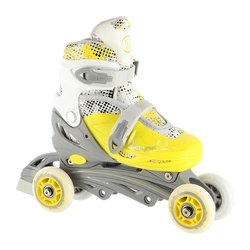 Łyżworolki z wym. płozą NILS EXTREME NH18331 limonkowy 4w1 M (35-38)