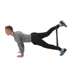 Guma do ćwiczeń HMS GU04 Black 1.2 x 50 x 600 mm