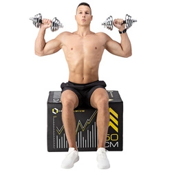 Sztangielki/sztanga w walizce chrom STC21 2x10KG HMS