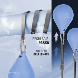 Hula Hop HHM15 BLUE z magnesem i obciążnikiem + licznik hms