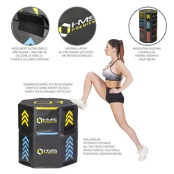 Skrzynie plyometryczne octagon soft zestaw PYOBS01 (3 CZĘŚCI) HMS PREMIUM
