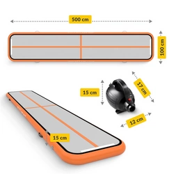 Ścieżka akrobatyczna dmuchana 4Fizjo AIR MAT 5 x 1 x 0,15 m