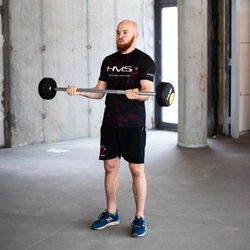 Sztanga gryf stały gumowany HMS 10 KG GSG-10