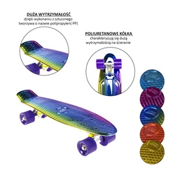 DESKOROLKA NILS EXTREME PNB01 BLUE ELECTROSTYLE PENNYBOARD