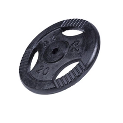 Obciążenie żeliwne typu Gripper 20kg, czarne