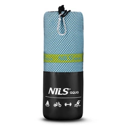 Ręcznik z mikrofibry NAR12 jasnoniebieski 180x100 cm Nils Aqua