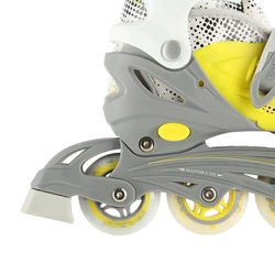 Łyżworolki z wym. płozą NILS EXTREME NH18331 limonkowy 4w1 M (35-38)