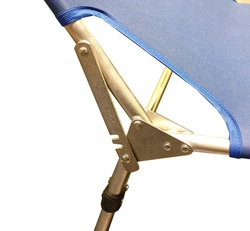 Aluminiowe łóżko polowe składane 3 poziomy zagłówka