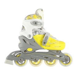 Łyżworolki z wym. płozą NILS EXTREME NH18331 limonkowy 4w1 M (35-38)