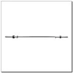 Gryf olimpijski 183 CM HMS z zaciskami Lock Jaw Black GO320