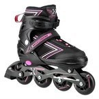 Łyżworolki z wym. pł. hokejową NH11912 A 2w1 black/pink rozm. S(31-34) NILS EXTREME