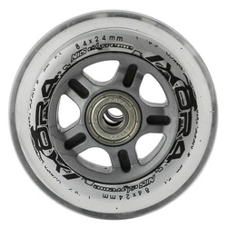 Zestaw Nils Extreme PU 84x24 82A Przezroczyste (4 szt.) + ABEC-7 CHROME (8 szt.)