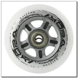 Zestaw Nils Extreme PU 84x24 82A Przezroczyste (4 szt.) + ABEC-7 CHROME (8 szt.)