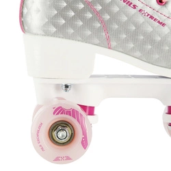 Wrotki NQ14198 srebrno-różowy rozm. 37 NILS EXTREME