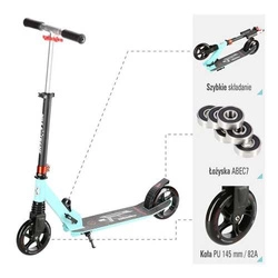 Hulajnoga HM2160 black-mint NILS EXTREME