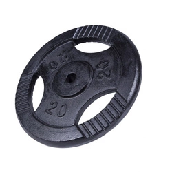 Obciążenie żeliwne typu Gripper 20kg, czarne